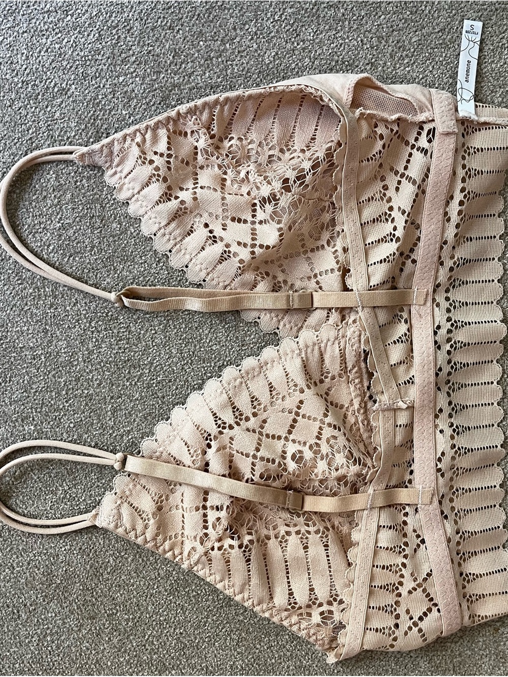 Anemone Cream Crochet Lace Bralette - Picture 11 of 12